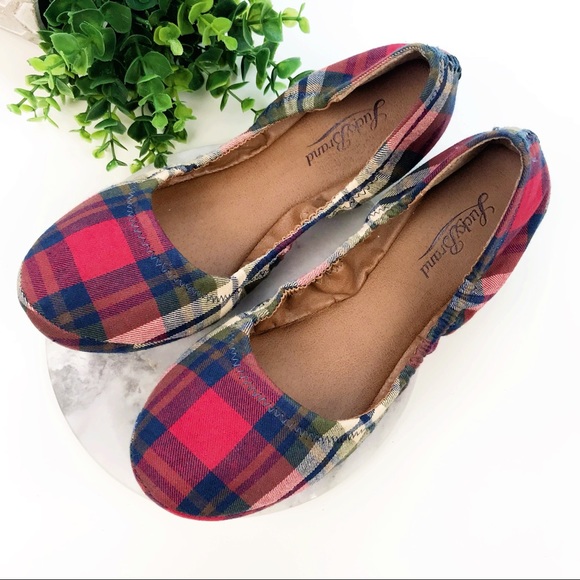 Lucky Brand Shoes - Lucky Brand Plaid Erin Ballet Flat Size 9